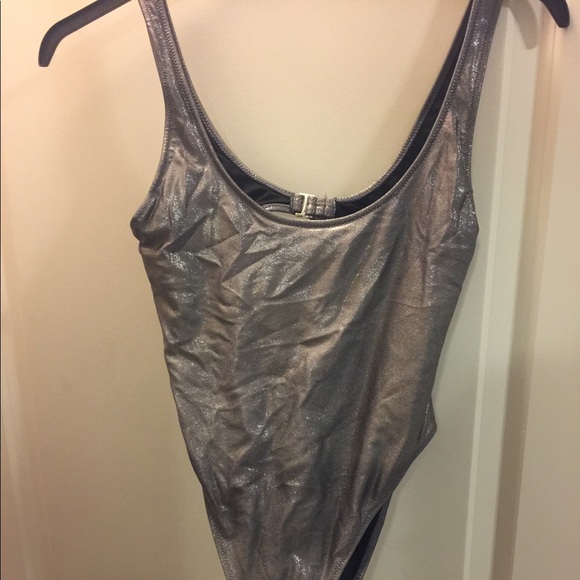 Shimmery Forever 21 1 Piece Bathing Suit - Picture 4 of 5